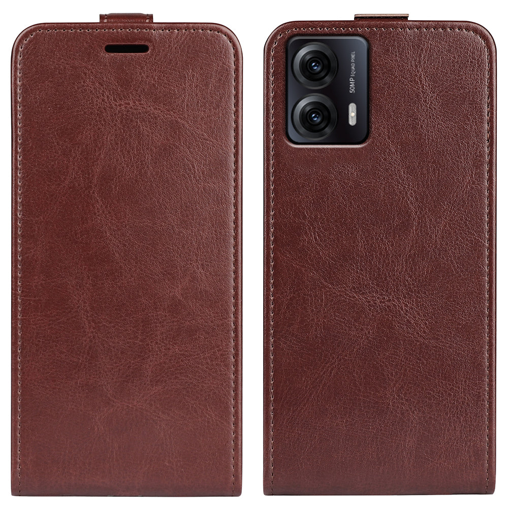 For Motorola Moto G53 5G Crazy Horse Texture PU Leather Card Holder Phone Case Vertical Flip Anti-drop Cover For Motorola Moto G53 5G Crazy Horse Texture PU Leather Card Holder Phone Case Vertical Flip Anti-drop Cover